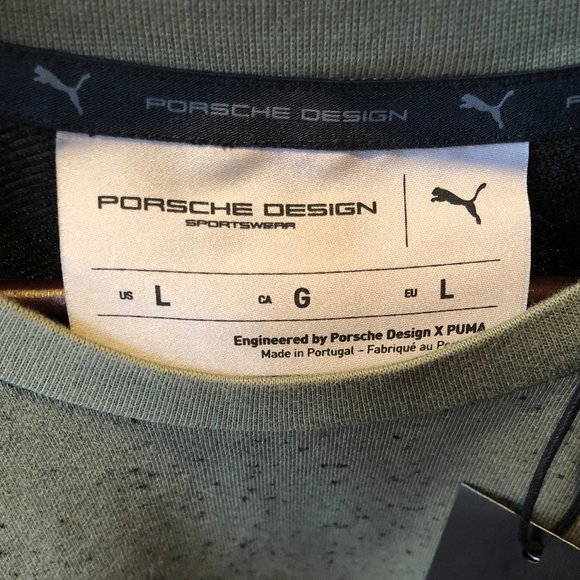 Puma - Men's Porsche Design Crew Neck deep lichen green (Olive) LG - Picture 5 of 5